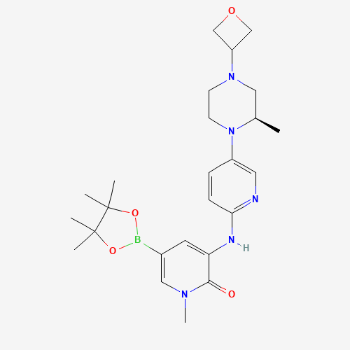 (R)-1-Methyl-3-((5-(2-methyl-4-(oxetan-3-yl)piperazin-1-yl)pyridin-2-yl)amino)-5-(4,4,5,5-tetramethyl-1,3,2-dioxaborolan-2-yl)pyridin-2(1H)-one