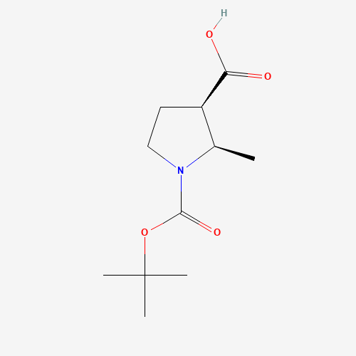 (2R,3R)-1-(tert-Butoxycarbonyl)-2-methylpyrrolidine-3-carboxylic acid
