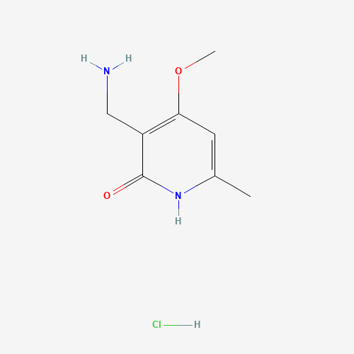 3-(Aminomethyl)-4-methoxy-6-methylpyridin-2(1H)-one hydrochloride