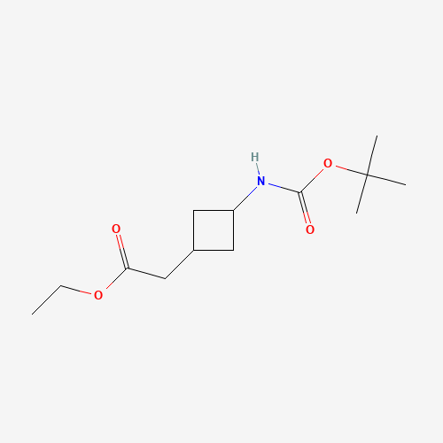 Ethyl 2-(3-((tert-butoxycarbonyl)amino)cyclobutyl)acetate
