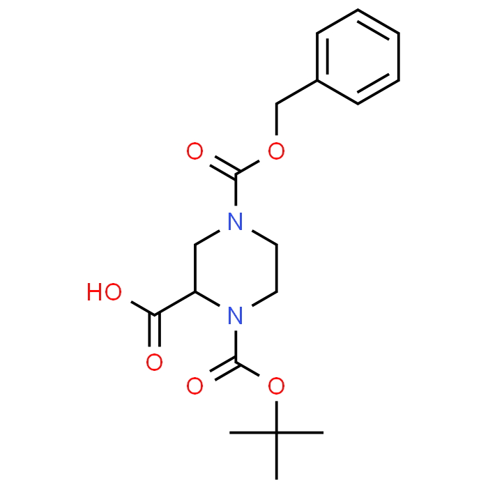 4-((Benzyloxy)carbonyl)-1-(tert-butoxycarbonyl)piperazine-2-carboxylic acid