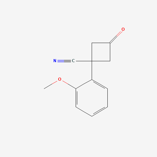 1-(2-Methoxyphenyl)-3-oxocyclobutane-1-carbonitrile