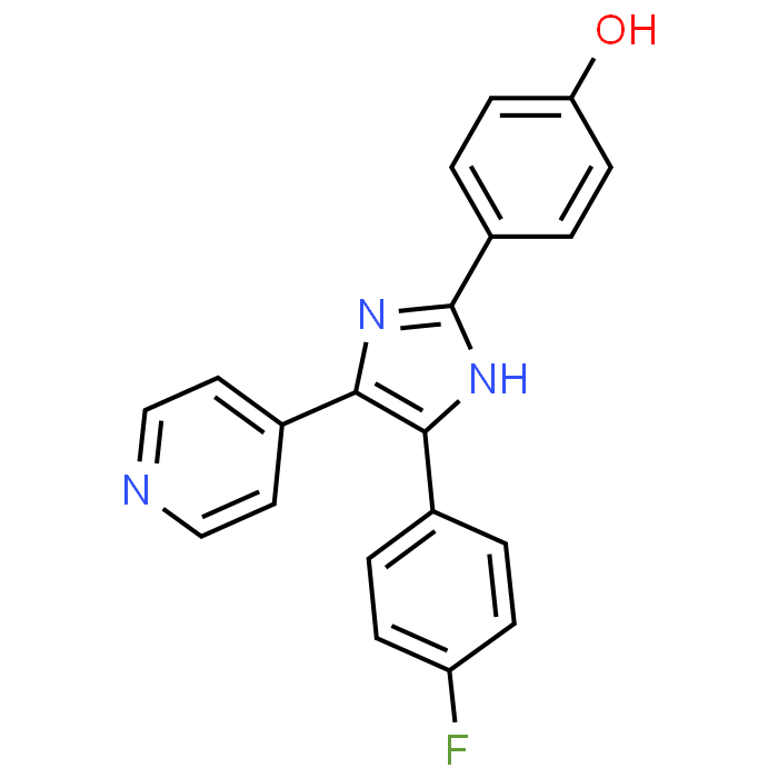 4-(4-(4-Fluorophenyl)-5-(pyridin-4-yl)-1H-imidazol-2-yl)phenol