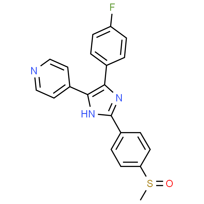4-(5-(4-Fluorophenyl)-2-(4-(methylsulfinyl)phenyl)-1H-imidazol-4-yl)pyridine