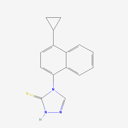 4-(4-Cyclopropylnaphthalen-1-yl)-1H-1,2,4-triazole-5(4H)-thione