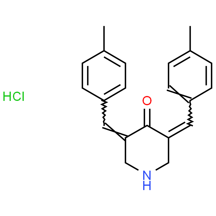 3,5-Bis(4-methylbenzylidene)piperidin-4-one hydrochloride