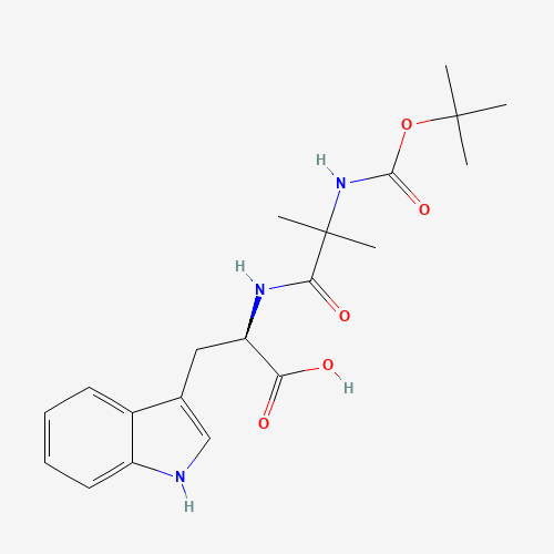 (R)-2-(2-((tert-Butoxycarbonyl)amino)-2-methylpropanamido)-3-(1H-indol-3-yl)propanoic acid