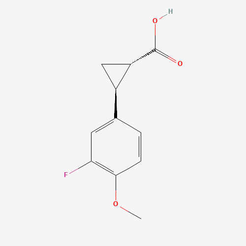 (1S,2S)-2-(3-FLUORO-4-METHOXYPHENYL)CYCLOPROPANE-1-CARBOXYLIC ACID