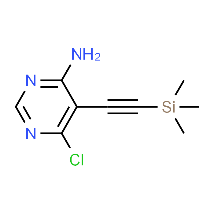 6-Chloro-5-((trimethylsilyl)ethynyl)pyrimidin-4-amine