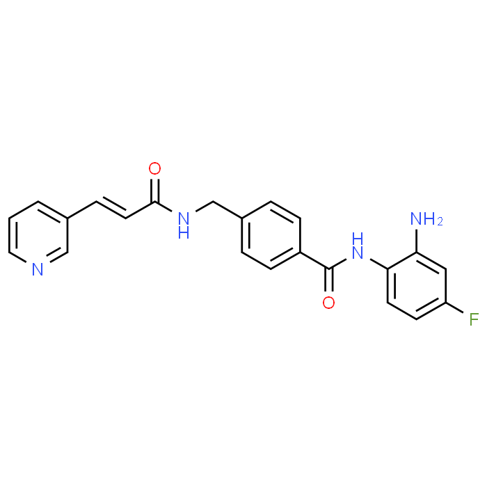 (E)-N-(2-Amino-4-fluorophenyl)-4-((3-(pyridin-3-yl)acrylamido)methyl)benzamide