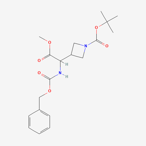tert-Butyl 3-(1-(((benzyloxy)carbonyl)amino)-2-methoxy-2-oxoethyl)azetidine-1-carboxylate