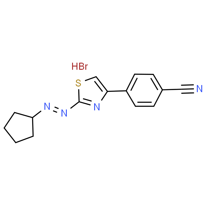 4-(2-(2-Cyclopentylidenehydrazinyl)thiazol-4-yl)benzonitrile hydrobromide
