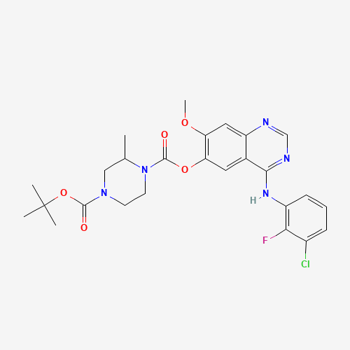 1-(tert-Butyl) 4-(4-((3-chloro-2-fluorophenyl)amino)-7-methoxyquinazolin-6-yl) (R)-2-methylpiperazine-1,4-dicarboxylate