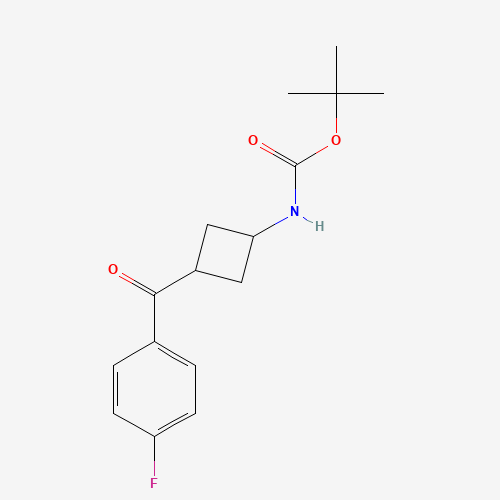 trans-tert-Butyl 3-(4-fluorobenzoyl)cyclobutylcarbamate
