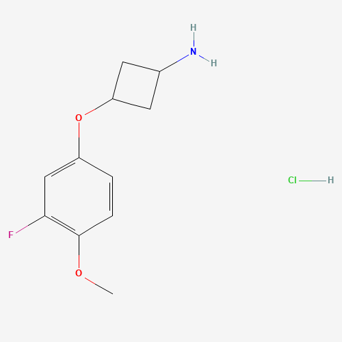 trans-3-(3-Fluoro-4-methoxyphenoxy)cyclobutanamine hydrochloride