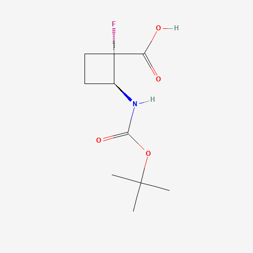 (1S,2S)-2-((tert-Butoxycarbonyl)amino)-1-fluorocyclobutane-1-carboxylic acid