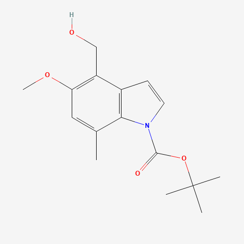 tert-Butyl 4-(hydroxymethyl)-5-methoxy-7-methyl-1H-indole-1-carboxylate