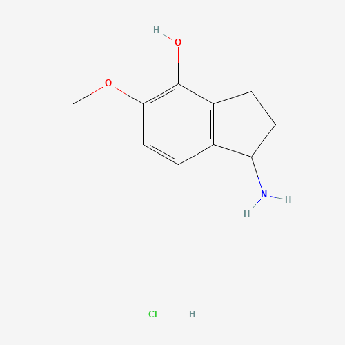 1-Amino-5-methoxy-2,3-dihydro-1H-inden-4-ol hydrochloride