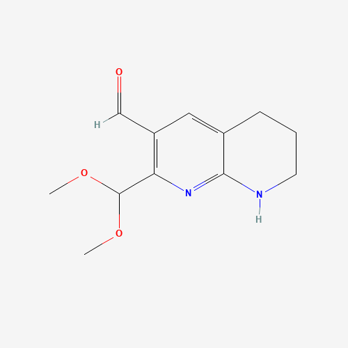 2-(Dimethoxymethyl)-5,6,7,8-tetrahydro-1,8-naphthyridine-3-carbaldehyde