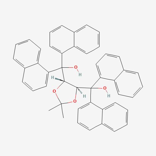 ((4S,5S)-2,2-Dimethyl-1,3-dioxolane-4,5-diyl)bis(di(naphthalen-1-yl)methanol)