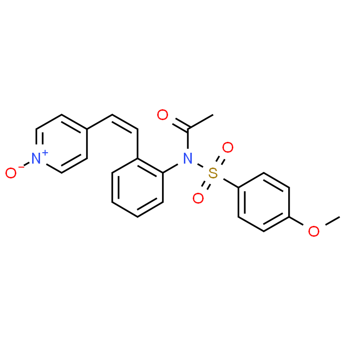 (E)-4-(2-(N-((4-Methoxyphenyl)sulfonyl)acetamido)styryl)pyridine 1-oxide