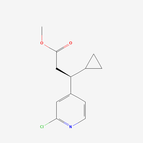 (S)-Methyl 3-(2-chloropyridin-4-yl)-3-cyclopropylpropanoate