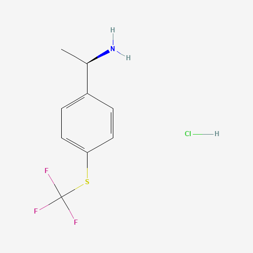 (R)-1-(4-((Trifluoromethyl)thio)phenyl)ethanamine hydrochloride