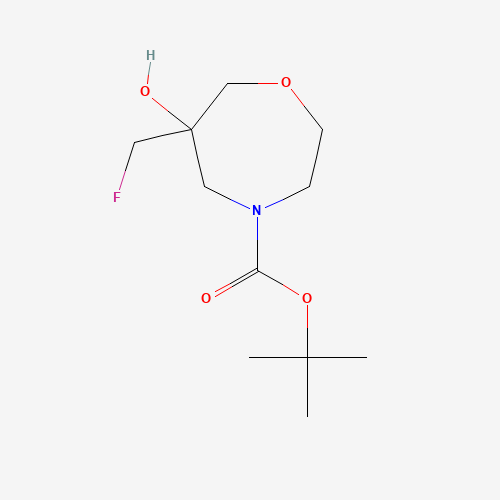 tert-Butyl 6-(fluoromethyl)-6-hydroxy-1,4-oxazepane-4-carboxylate
