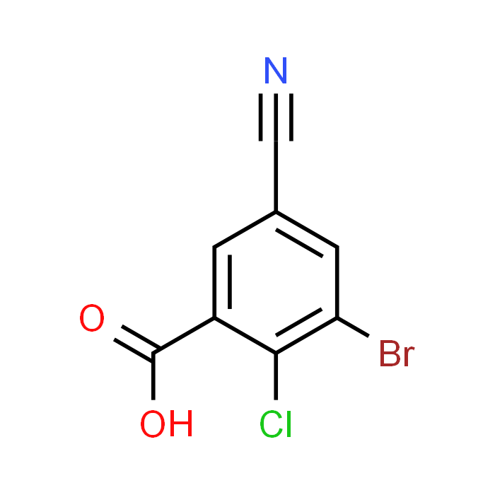 3-Bromo-2-chloro-5-cyanobenzoic acid