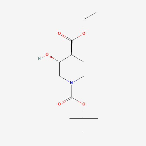 1-(tert-Butyl) 4-ethyl (3R,4S)-3-hydroxypiperidine-1,4-dicarboxylate