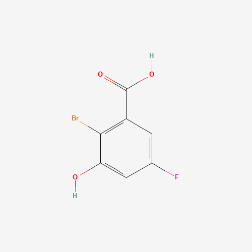 2-Bromo-5-fluoro-3-hydroxybenzoic acid