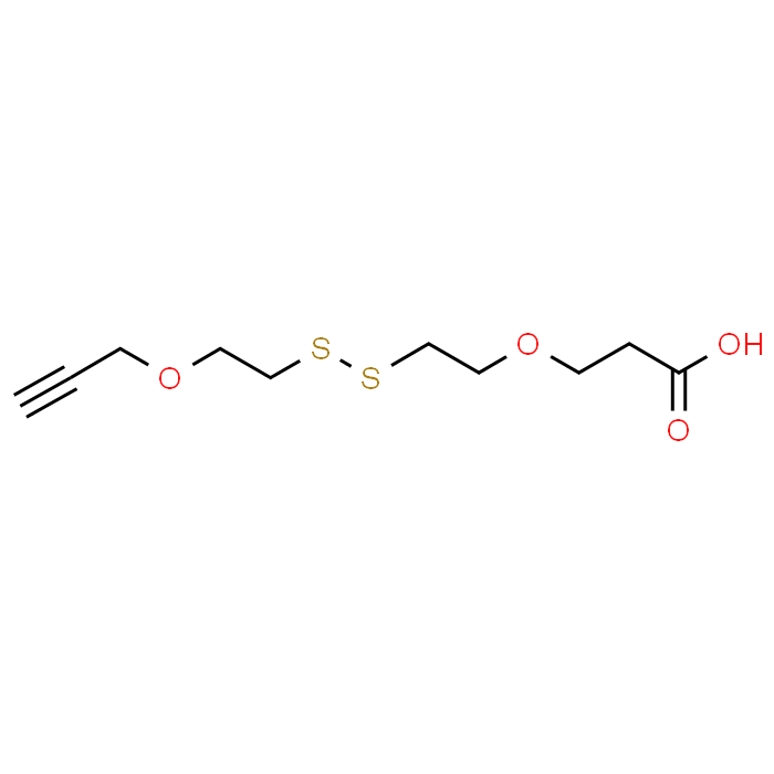 3-(2-((2-(Prop-2-yn-1-yloxy)ethyl)disulfanyl)ethoxy)propanoic acid
