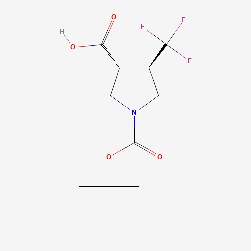 (3R,4R)-1-(tert-Butoxycarbonyl)-4-(trifluoromethyl)pyrrolidine-3-carboxylic acid