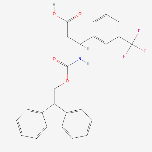 3-((((9H-Fluoren-9-yl)methoxy)carbonyl)amino)-3-(3-(trifluoromethyl)phenyl)propanoic acid