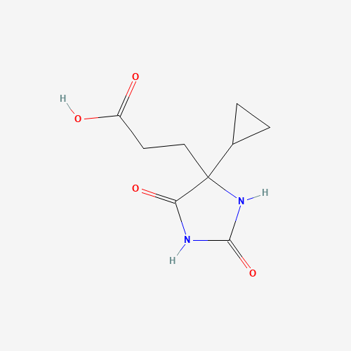 3-(4-Cyclopropyl-2,5-dioxoimidazolidin-4-yl)propanoic acid