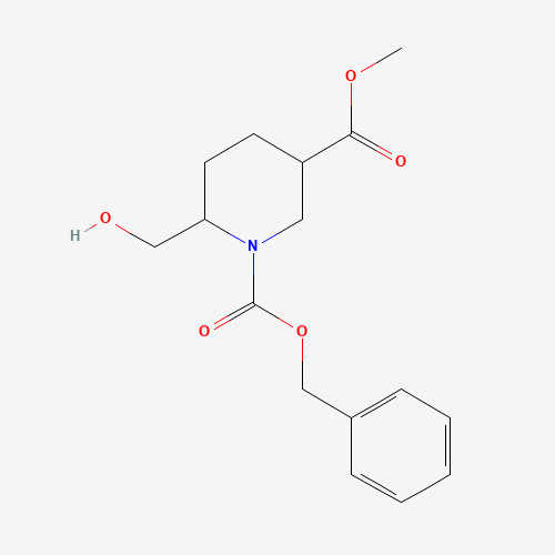 1-Benzyl 3-methyl 6-(hydroxymethyl)piperidine-1,3-dicarboxylate