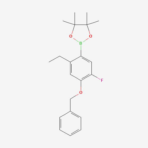 2-(4-(Benzyloxy)-2-ethyl-5-fluorophenyl)-4,4,5,5-tetramethyl-1,3,2-dioxaborolane
