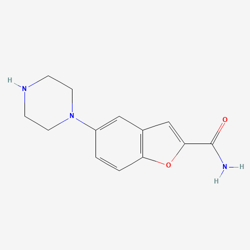 5-(Piperazin-1-yl)benzofuran-2-carboxamide