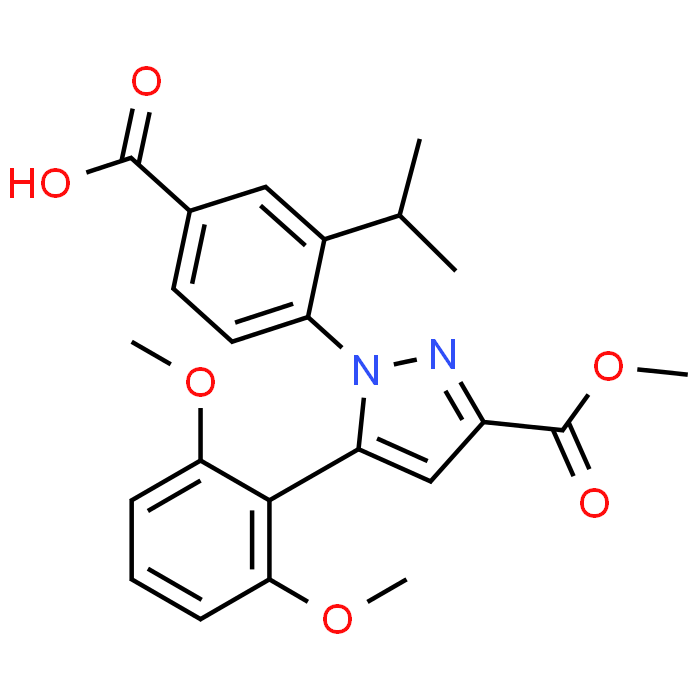 4-(5-(2,6-Dimethoxyphenyl)-3-(methoxycarbonyl)-1H-pyrazol-1-yl)-3-isopropylbenzoic acid