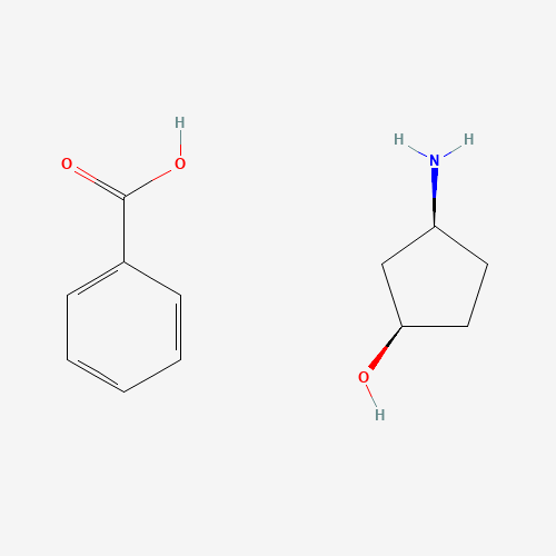 (1R,3s)-3-aminocyclopentanol;benzoic acid
