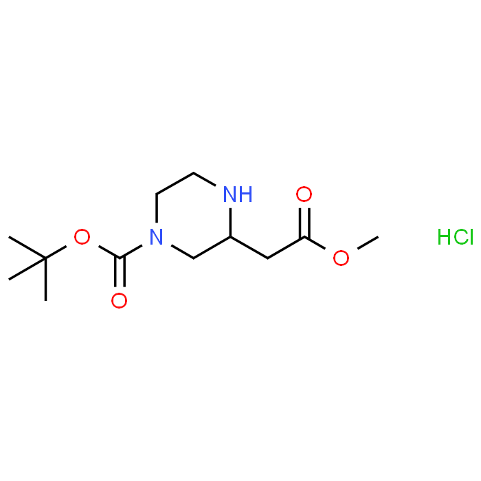 tert-Butyl 3-(2-methoxy-2-oxoethyl)piperazine-1-carboxylate hydrochloride