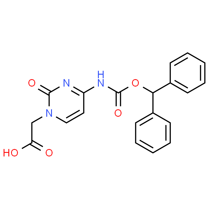 2-(4-(((Benzhydryloxy)carbonyl)amino)-2-oxopyrimidin-1(2H)-yl)acetic acid
