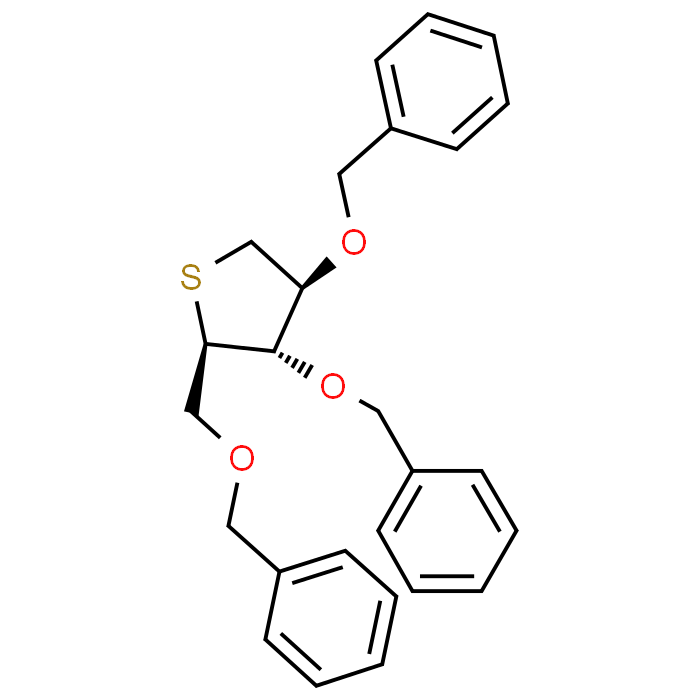(2R,3S,4S)-3,4-Bis(benzyloxy)-2-((benzyloxy)methyl)tetrahydrothiophene