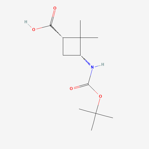 (1S,3R)-3-((tert-Butoxycarbonyl)amino)-2,2-dimethylcyclobutane-1-carboxylic acid