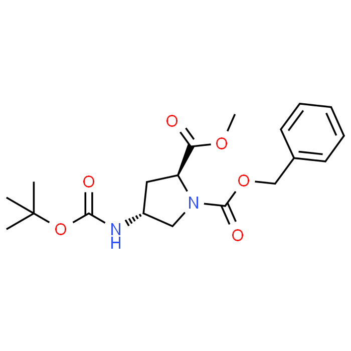 (2S,4R)-1-Benzyl 2-methyl 4-((tert-butoxycarbonyl)amino)pyrrolidine-1,2-dicarboxylate