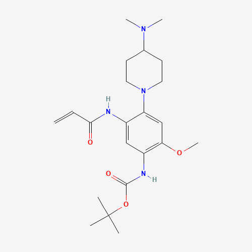 tert-Butyl N-(4-(4-(dimethylamino)piperidine-1-yl)-2-methoxy-5-(prop-2-enamido)phenyl)carbamate
