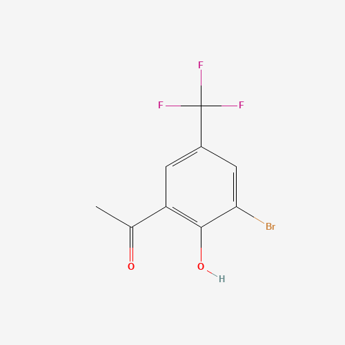 1-(3-Bromo-2-hydroxy-5-(trifluoromethyl)phenyl)ethan-1-one