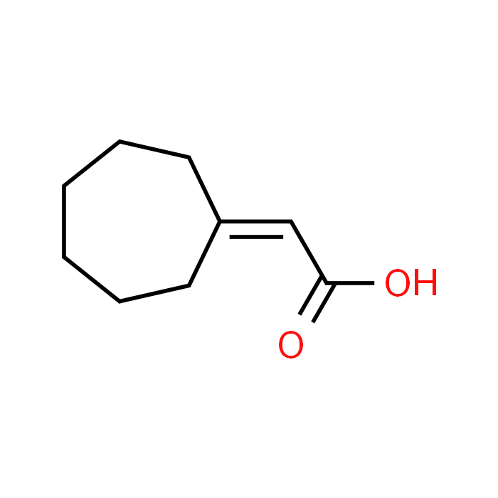2-Cycloheptylideneacetic acid