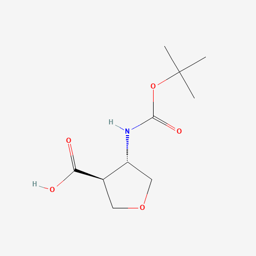 rel-(3R,4R)-4-((tert-Butoxycarbonyl)amino)tetrahydrofuran-3-carboxylic acid