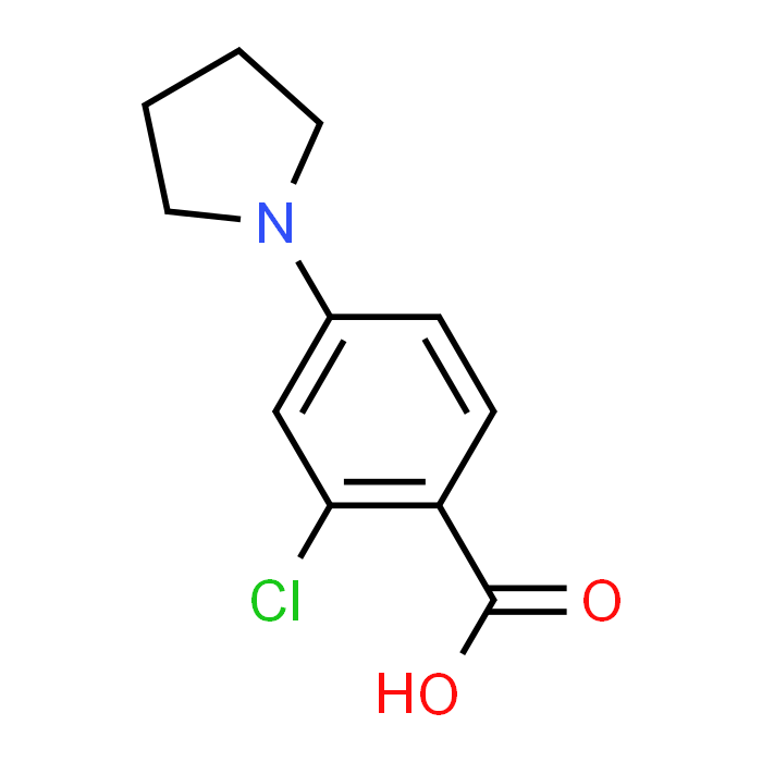 2-Chloro-4-pyrrolidinobenzoic Acid